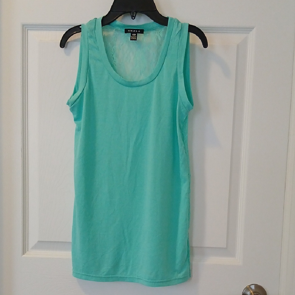 UK2LA Women's Mint Green Tank Top NEW